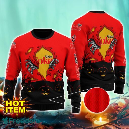 Diet Coke Scary Night Halloween Hand Pull Out Halloween 3D Sweater For Men and Women Product Photo 1