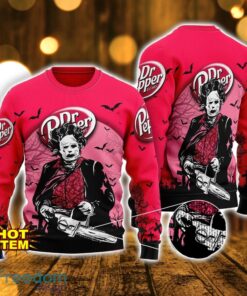 Dr Pepper Horror Halloween AOP Sweater For Men And Women Halloween Gift