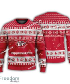 Dr Pepper Logo Merry Christmas Ugly 3D Sweater Gift Holidays