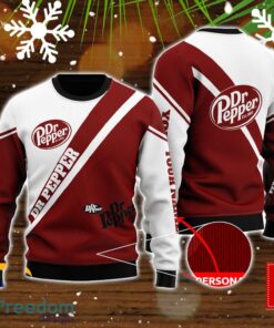 Dr Pepper Personalized All Over Print Sweater Christmas Holiday Gift Men and Women