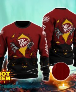 Dr Pepper Scary Night Halloween Hand Pull Out Halloween 3D Sweater For Men and Women