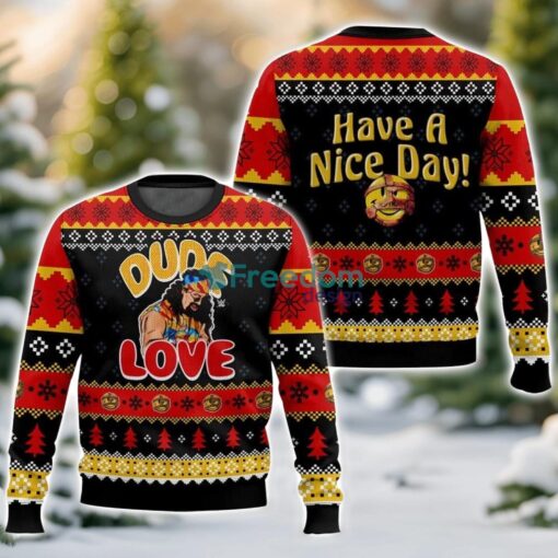 Dude Love Mick Foley 3D Ugly Christmas Sweater Unisex Sweater Christmas Gift Product Photo 1