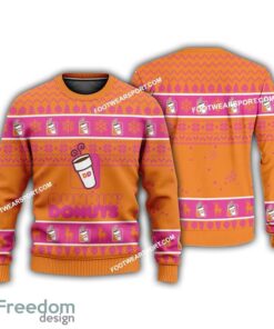 Dunkin’ Donuts Logo Merry Xmas Knitted Sweater For Fans