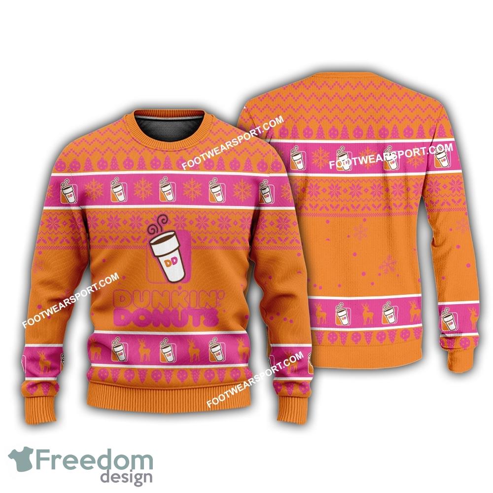 Dunkin’ Donuts Logo Merry Xmas Knitted Sweater For Fans image Dunkin’ Donuts Logo Merry Xmas Knitted Sweater For Fans - Dunkin’ Donuts Logo Merry Xmas Knitted Sweater For Fans