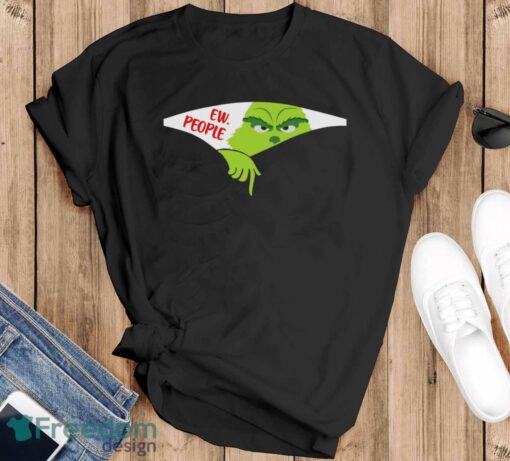 Ew People T-Shirt, Grinch Christmas Shirt, Funny Xmas Shirt, Merry Grinchmas T-Shirt - Black T-Shirt