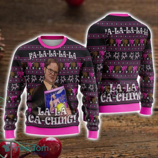 Fa La La La La Ca-Ching Christmas The Office Party Ugly Christmas Sweater Holiday Gift Product Photo 1