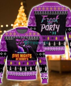 Five night at Diddy’s 3D Ugly Christmas Sweater Unisex Sweater Christmas Gift