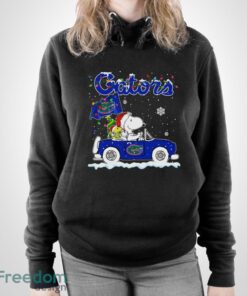 Florida Gators Snoopy And Woodstock Driving Car Shirt Sweatshirt Hoodie - Unisex Pullover Hoodie