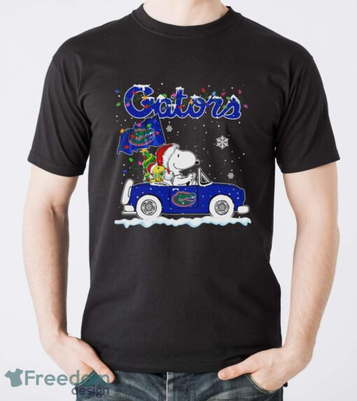 Florida Gators Snoopy And Woodstock Driving Car Shirt Sweatshirt Hoodie - Men T-Shirt