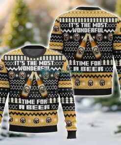 Franziskaner It’s the Most Wonderful time for a Beer 3D Ugly Christmas Sweater Unisex Sweater Christmas Gift