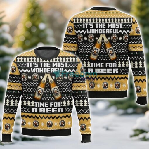 Franziskaner It’s the Most Wonderful time for a Beer 3D Ugly Christmas Sweater Unisex Sweater Christmas Gift Product Photo 1