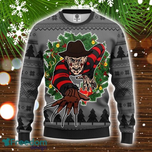 Freddy Krueger Halloween Ugly Christmas Sweater Amazing Gift Cute Christmas Gift Product Photo 1