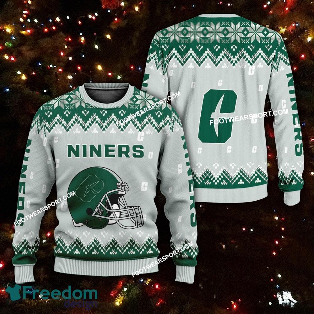 Funny Helmet Charlotte 49ers Christmas 3D Sweater For Men Women image Funny Helmet Charlotte 49ers Christmas 3D Sweater For Men Women - Funny Helmet Charlotte 49ers Christmas 3D Sweater For Men Women