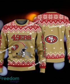 Funny Helmet San Francisco 49ers Xmas 3D Sweater For Men Women