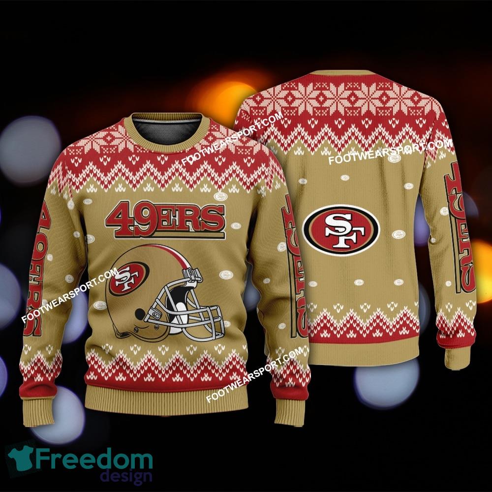 Funny Helmet San Francisco 49ers Xmas 3D Sweater For Men Women image Funny Helmet San Francisco 49ers Xmas 3D Sweater For Men Women - Funny Helmet San Francisco 49ers Xmas 3D Sweater For Men Women