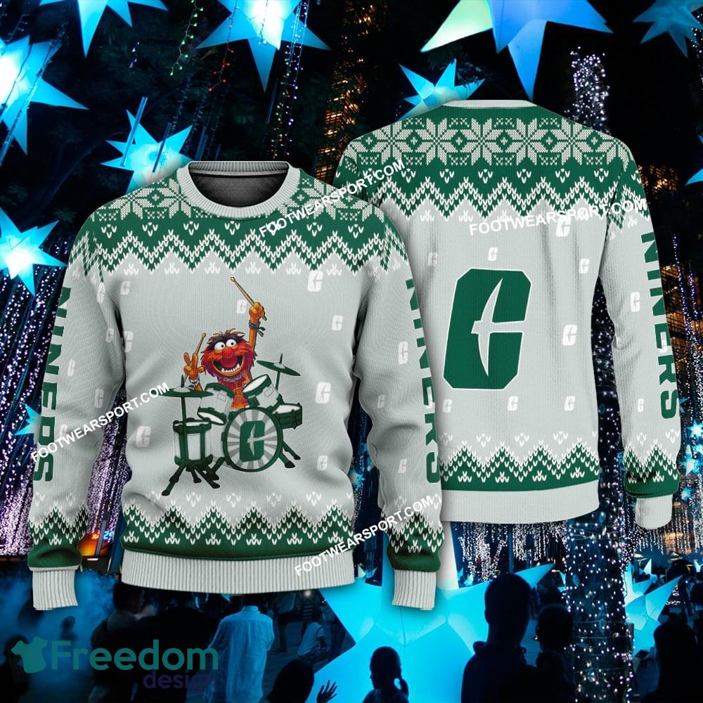 Funny Muppets Play Drums Charlotte 49ers Christmas Sweater Gift For Adult image Funny Muppets Play Drums Charlotte 49ers Christmas Sweater Gift For Adult - Funny Muppets Play Drums Charlotte 49ers Christmas Sweater Gift For Adult