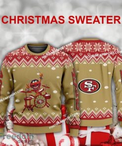Funny Muppets Play Drums San Francisco 49ers Christmas Sweater Gift For Adult