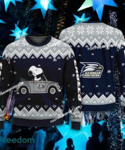 Funny Snoopy Driving Car Georgia Southern Eagles Christmas 3D Sweater Gift Holidays