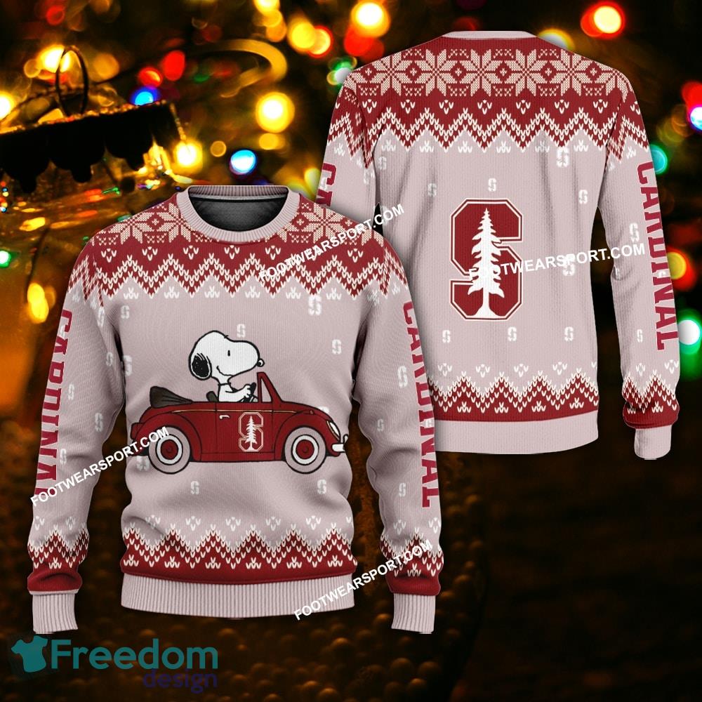 Funny Snoopy Driving Car Stanford Cardinal Christmas 3D Sweater Gift For Adult image Funny Snoopy Driving Car Stanford Cardinal Christmas 3D Sweater Gift For Adult - Funny Snoopy Driving Car Stanford Cardinal Christmas 3D Sweater Gift For Adult