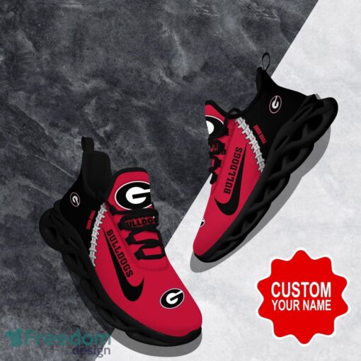 Georgia Bulldogs Custom Name Limited Max Soul Shoes Sneakers For Sports Fans Gift Product Photo 1