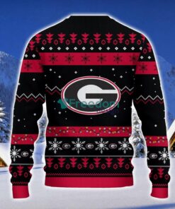 Georgia Bulldogs Santa Claus Ugly Christmas Sweater Christmas Gift 3D Sweater Product Photo 2
