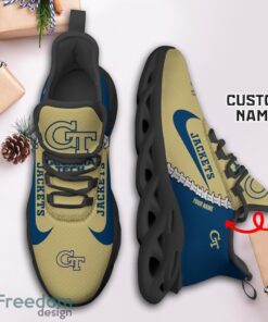 Georgia Tech Yellow Jackets Custom Name Limited Max Soul Shoes Sneakers For Sports Fans Gift Product Photo 3