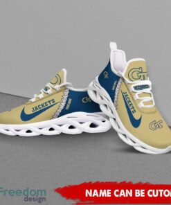 Georgia Tech Yellow Jackets Custom Name Limited Max Soul Shoes Sneakers For Sports Fans Gift Product Photo 4