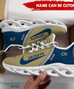 Georgia Tech Yellow Jackets Custom Name Limited Max Soul Shoes Sneakers For Sports Fans Gift Product Photo 5