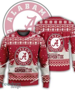 Gift Christmas Alabama Crimson Tide Logo Pattern Ugly Sweater AOP Gift For Adult