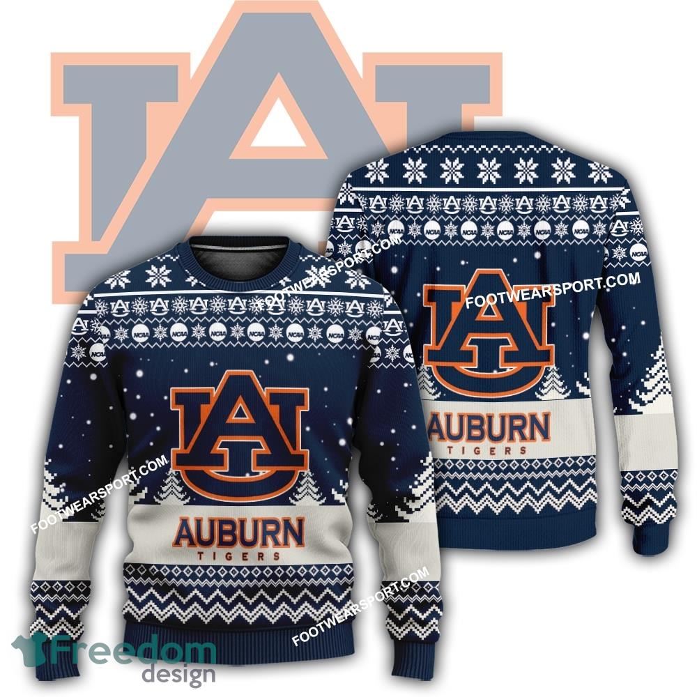 Gift Christmas Auburn Tigers Logo Pattern Ugly 3D Sweater Gift For Adult image Gift Christmas Auburn Tigers Logo Pattern Ugly 3D Sweater Gift For Adult - Gift Christmas Auburn Tigers Logo Pattern Ugly 3D Sweater Gift For Adult