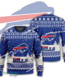 Gift Christmas Buffalo Bills Logo Pattern Ugly Sweater For Men Women