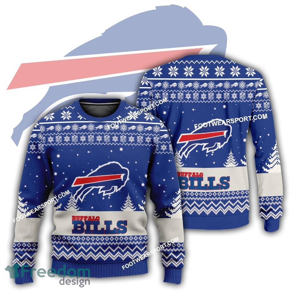 Gift Christmas Buffalo Bills Logo Pattern Ugly Sweater For Men Women image Gift Christmas Buffalo Bills Logo Pattern Ugly Sweater For Men Women - Gift Christmas Buffalo Bills Logo Pattern Ugly Sweater For Men Women