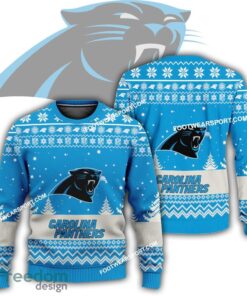 Gift Christmas Carolina Panthers Logo Pattern Ugly Sweater Gift For Adult