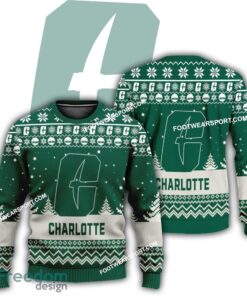 Gift Christmas Charlotte 49ers Logo Pattern Knitted Sweater For Men Women