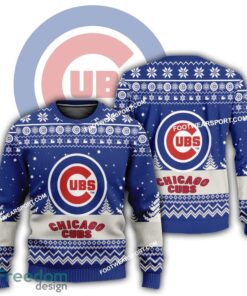 Gift Christmas Chicago Cubs Logo Pattern Ugly Sweater Gift Holidays