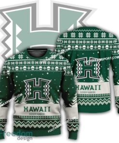 Gift Christmas Hawaii Rainbow Warriors Logo Pattern Ugly Sweater AOP Gift Holidays