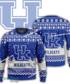 Gift Christmas Kentucky Wildcats Logo Pattern Ugly Sweater Gift For Adult