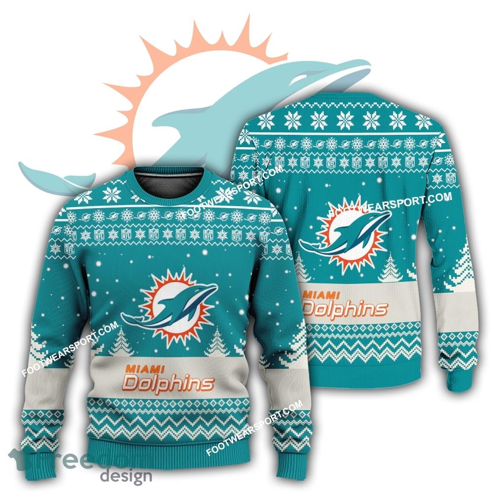 Gift Christmas Miami Dolphins Logo Pattern Knitted Sweater Gift Holidays image Gift Christmas Miami Dolphins Logo Pattern Knitted Sweater Gift Holidays - Gift Christmas Miami Dolphins Logo Pattern Knitted Sweater Gift Holidays