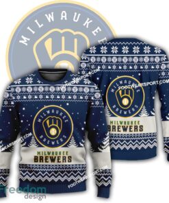 Gift Christmas Milwaukee Brewers Logo Pattern Ugly Sweater For Men Women