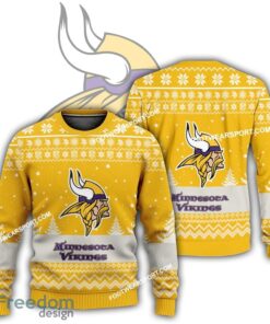Gift Christmas Minnesota Vikings Logo Pattern Ugly Sweater For Men Women