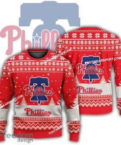 Gift Christmas Philadelphia Phillies Logo Pattern Ugly Sweater Gift For Adult