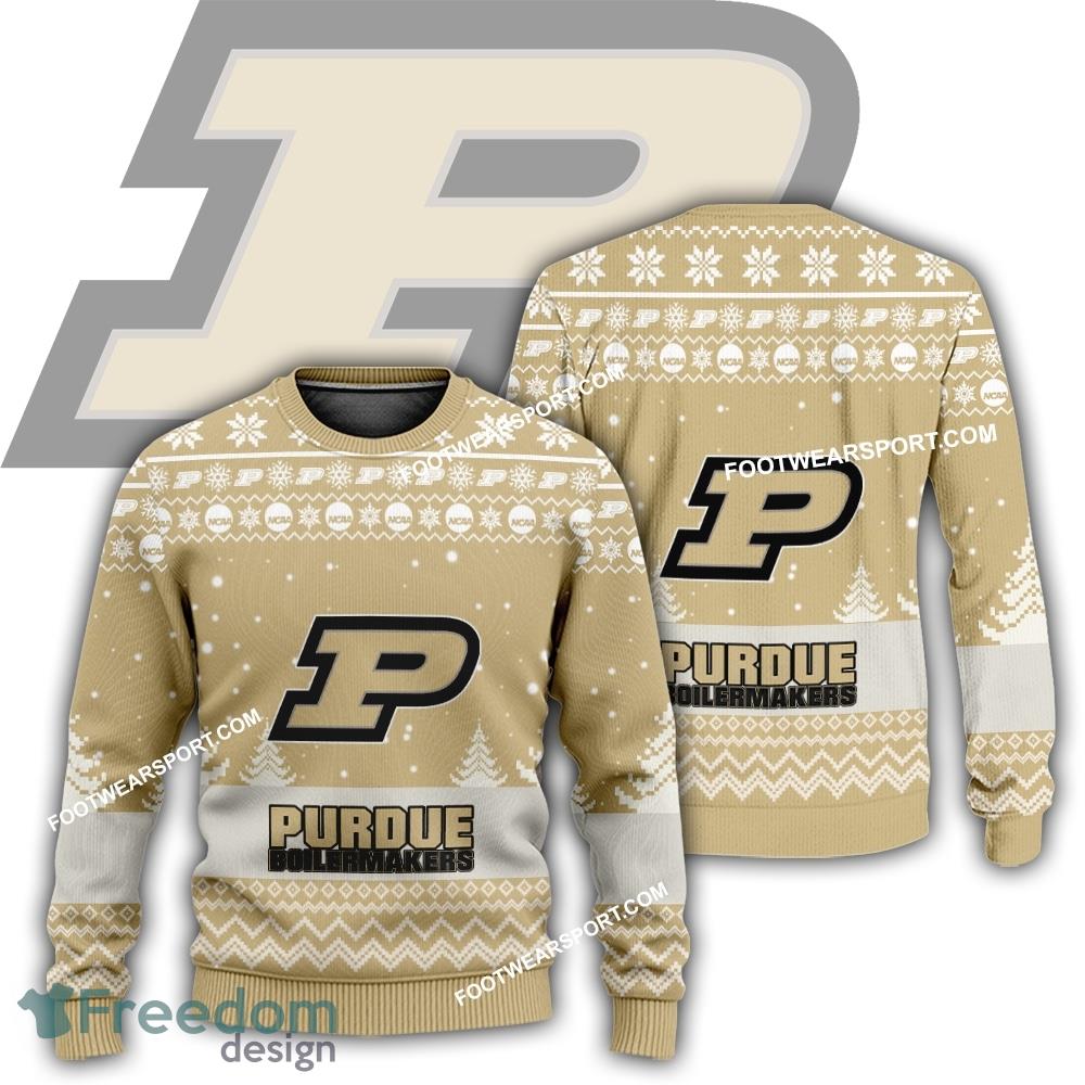 Gift Christmas Purdue Boilermakers Logo Pattern Ugly Sweater For Men Women image Gift Christmas Purdue Boilermakers Logo Pattern Ugly Sweater For Men Women - Gift Christmas Purdue Boilermakers Logo Pattern Ugly Sweater For Men Women
