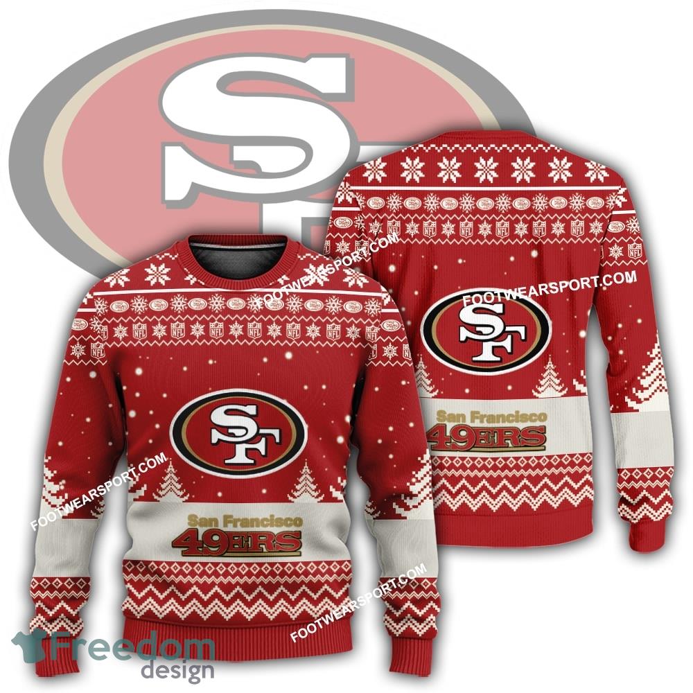 Gift Christmas San Francisco 49ers Logo Pattern Ugly Sweater For Men Women image Gift Christmas San Francisco 49ers Logo Pattern Ugly Sweater For Men Women - Gift Christmas San Francisco 49ers Logo Pattern Ugly Sweater For Men Women