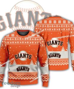 Gift Christmas San Francisco Giants Logo Pattern Ugly Sweater For Men Women