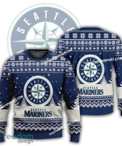 Gift Christmas Seattle Mariners Logo Pattern Ugly Sweater Gift For Adult