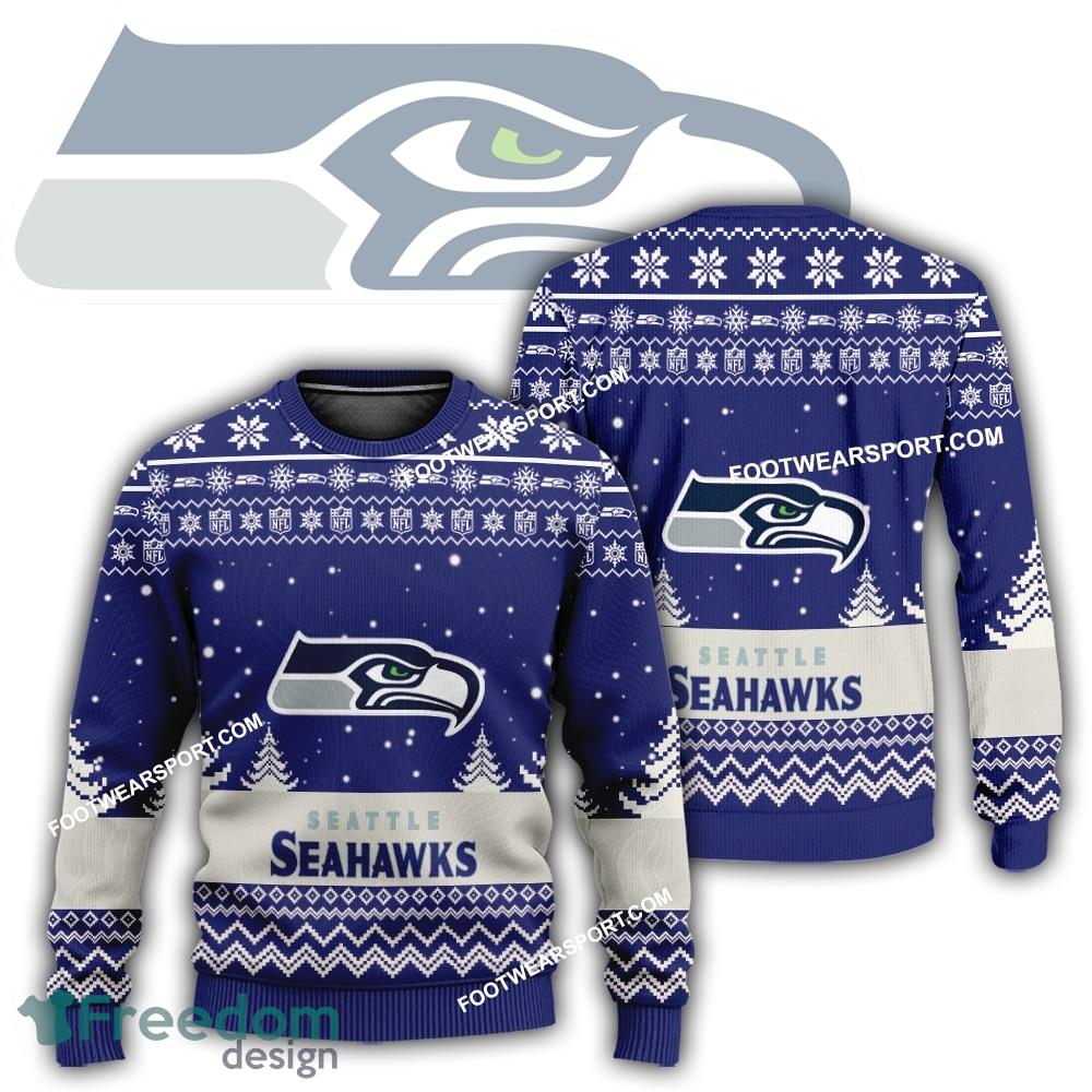 Gift Christmas Seattle Seahawks Logo Pattern Ugly Sweater Gift For Adult image Gift Christmas Seattle Seahawks Logo Pattern Ugly Sweater Gift For Adult - Gift Christmas Seattle Seahawks Logo Pattern Ugly Sweater Gift For Adult