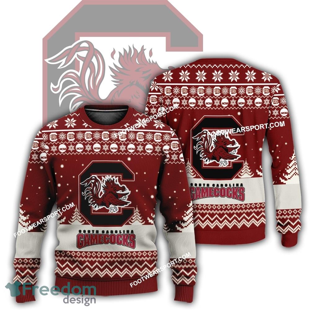 Gift Christmas South Carolina Gamecocks Logo Pattern Ugly Sweater For Men Women image Gift Christmas South Carolina Gamecocks Logo Pattern Ugly Sweater For Men Women - Gift Christmas South Carolina Gamecocks Logo Pattern Ugly Sweater For Men Women