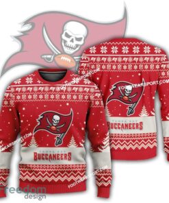 Gift Christmas Tampa Bay Buccaneers Logo Pattern Ugly 3D Sweater Gift Holidays