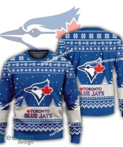Gift Christmas Toronto Blue Jays Logo Pattern Ugly Sweater Gift Holidays