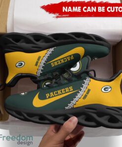 Green Bay Packers Custom Name Limited Max Soul Shoes Sneakers For Sports Fans Gift Product Photo 2